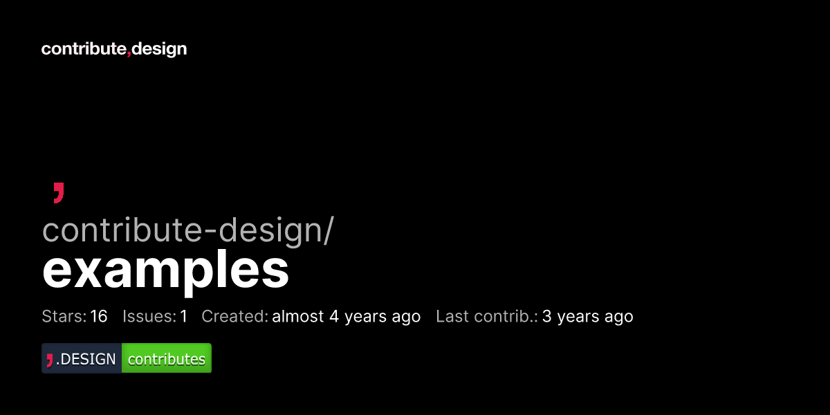 contribute-design/examples – Open Source project – is open to design ...